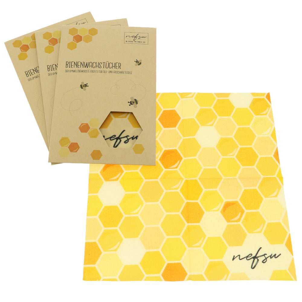 Bienenwachstuch - Honey (3er Set)